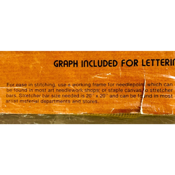 Sunset Needlepoint Kit Our Family Tree #6905 Vintage 1980 Ancestry Kooler READ - Picture 8 of 9